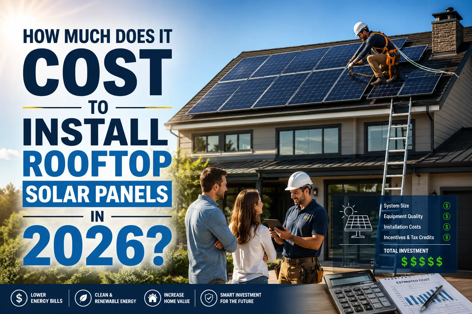 How Much Does It Cost to Install Rooftop Solar Panels in 2026