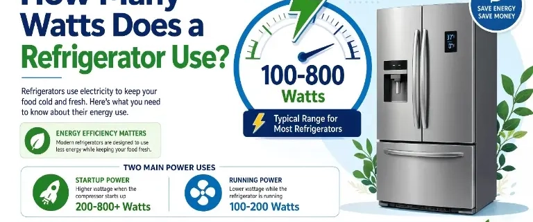 How Many Watts Does a Refrigerator Use