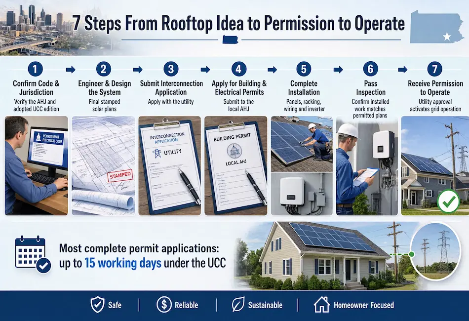 7 Steps Solar Permit Process