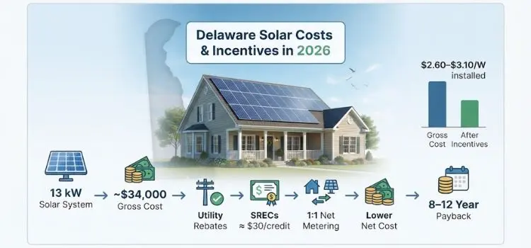 Delaware Solar Costs And Incentives in 2026