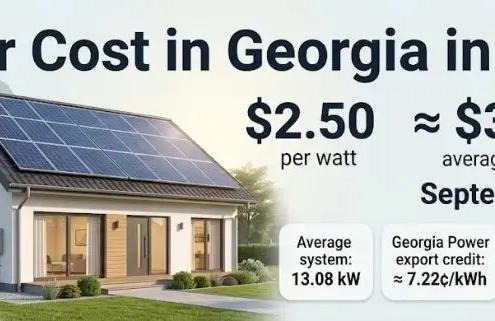 Solar Cost in Georgia
