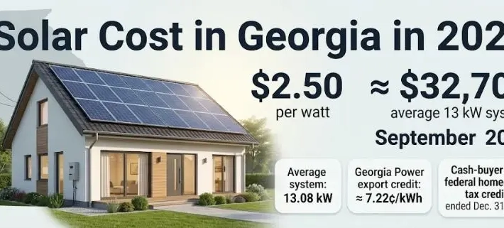 Solar Cost in Georgia