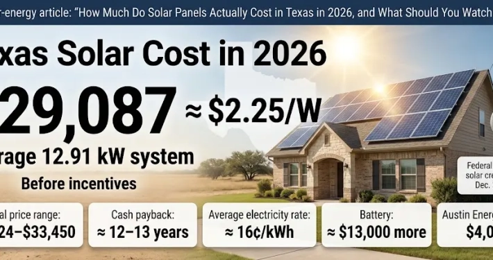 Texas Solar Cost in 2026