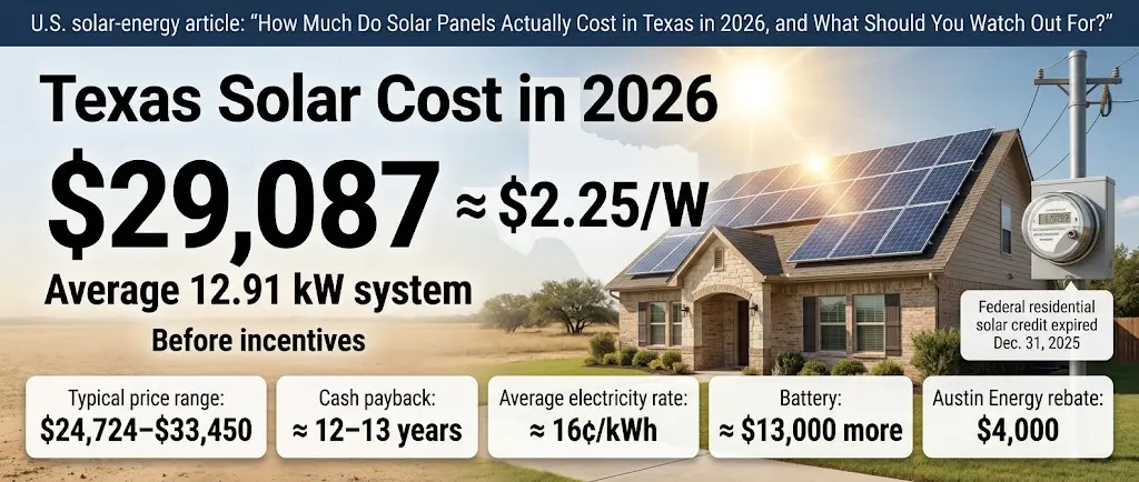 Texas Solar Cost in 2026